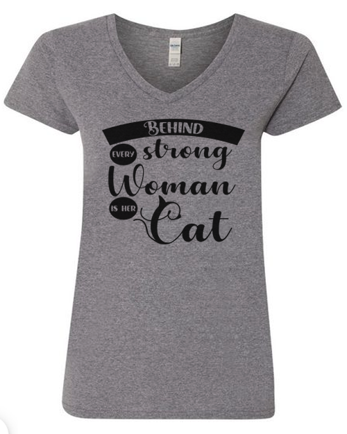 Behind Every Strong Woman Is Her Cat