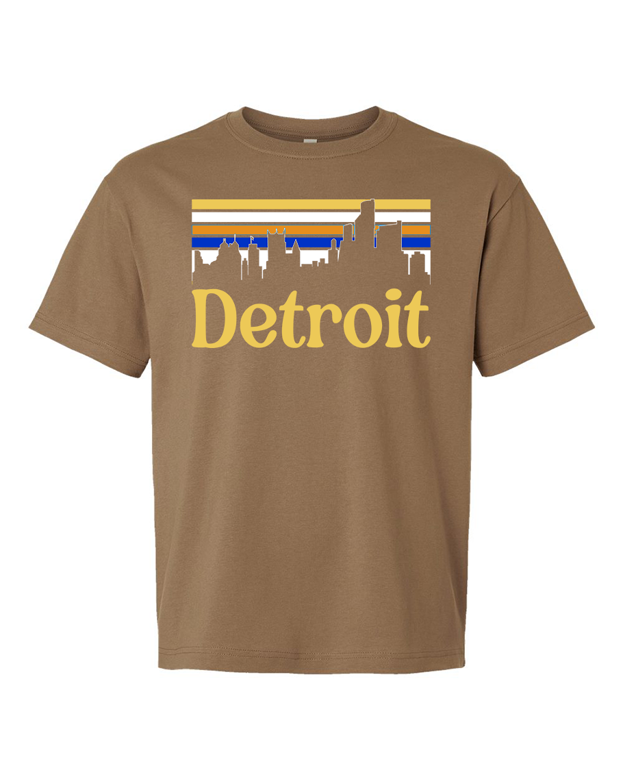 Retro Skyline Detroit T-shirt